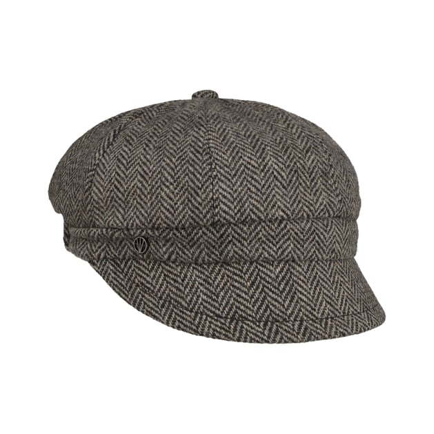 Casquette Gavroche Herringbone Wool by Loevenich
